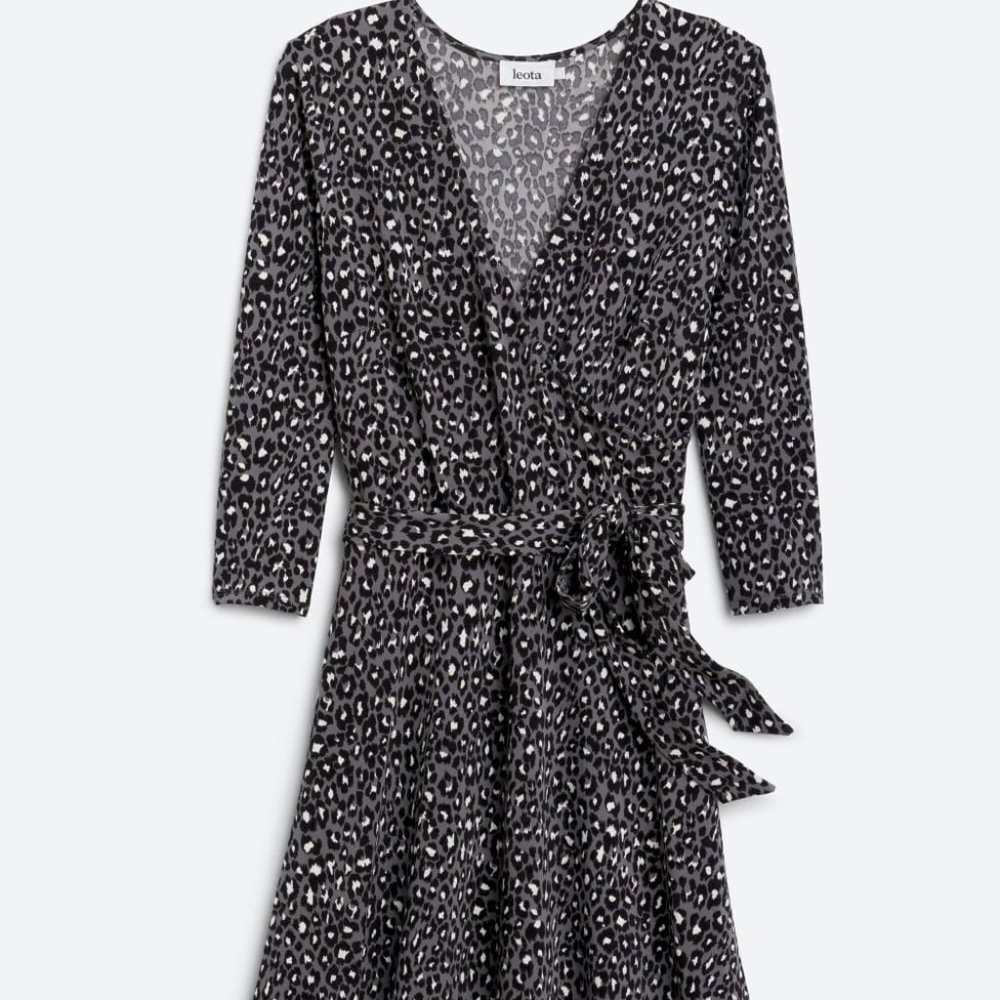 LIbby faux wrap knit dress XL NWT